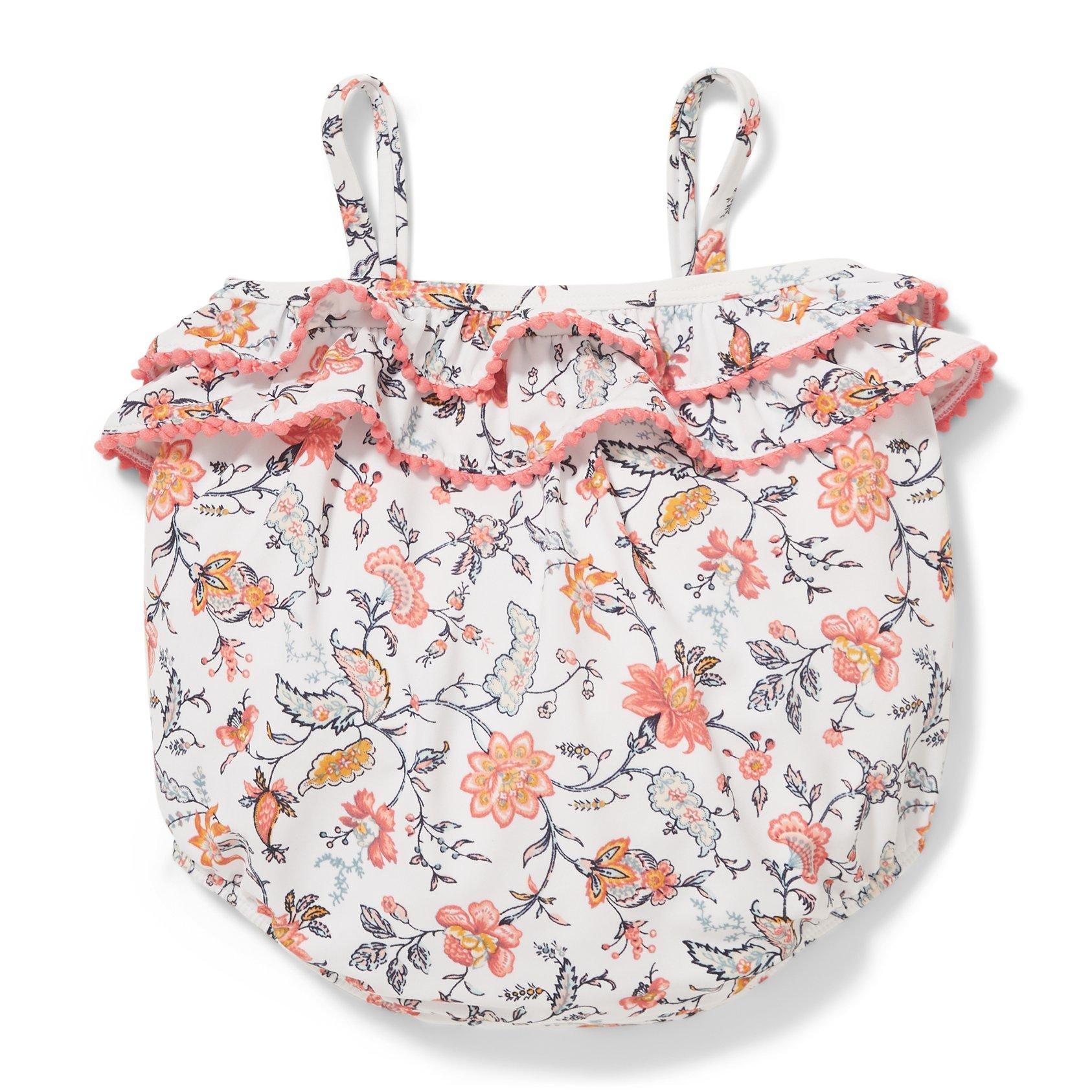 Floral Pom-Pom Swimsuit image number 2