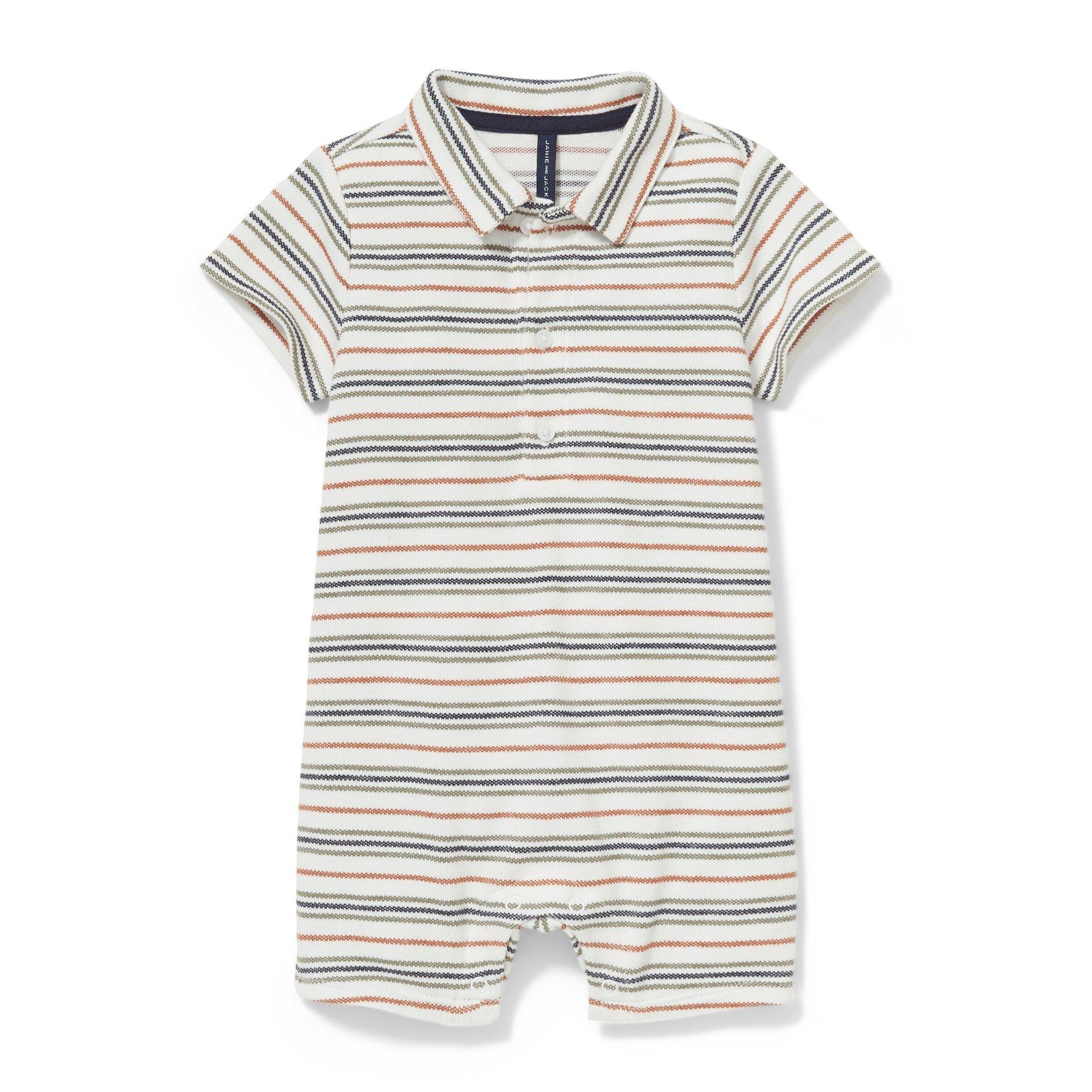 Striped Polo 1-Piece image number 0