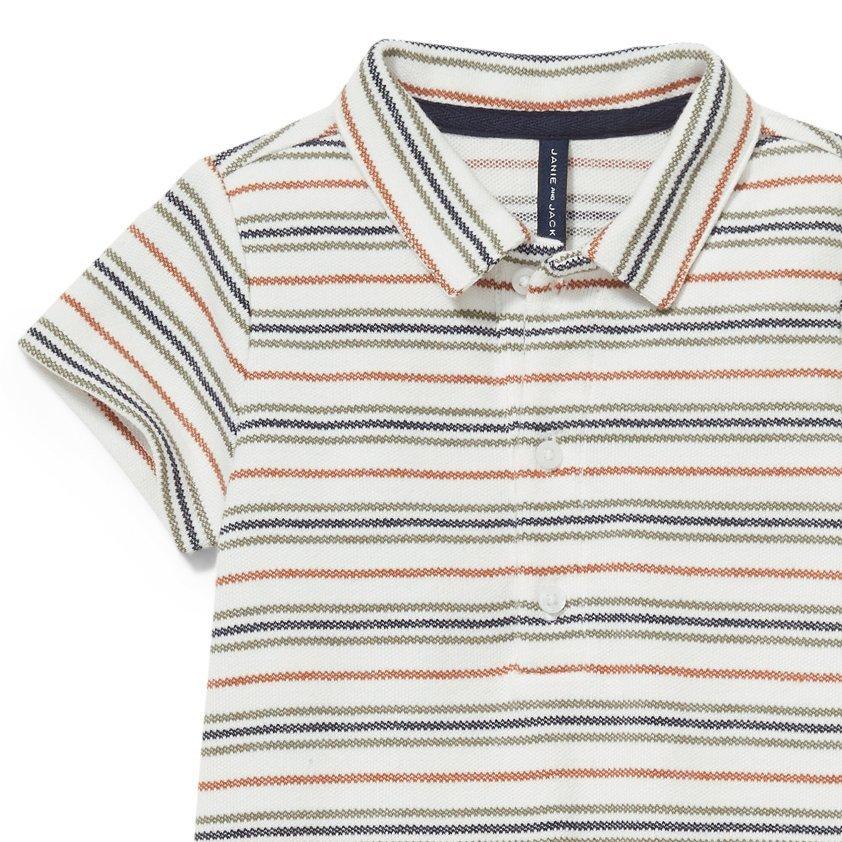 Striped Polo 1-Piece image number 1