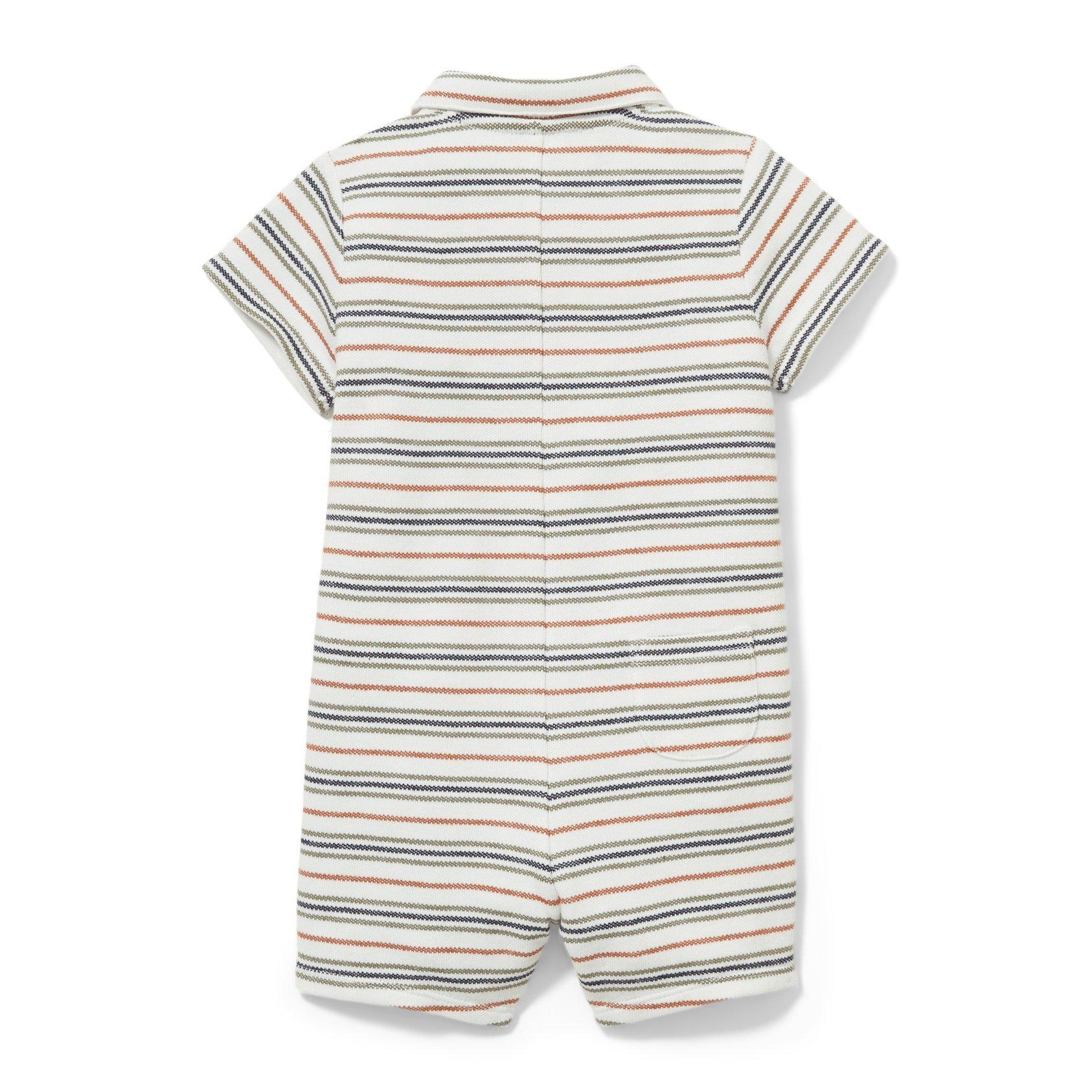 Striped Polo 1-Piece image number 2