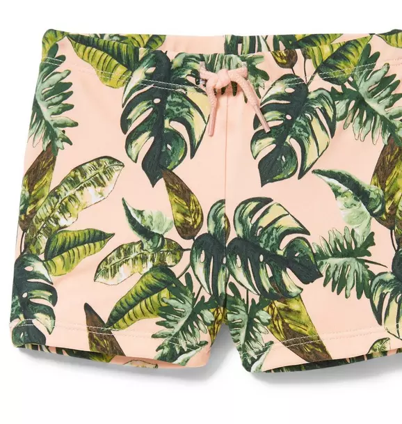 Palm Print Swim Shorts image number 1
