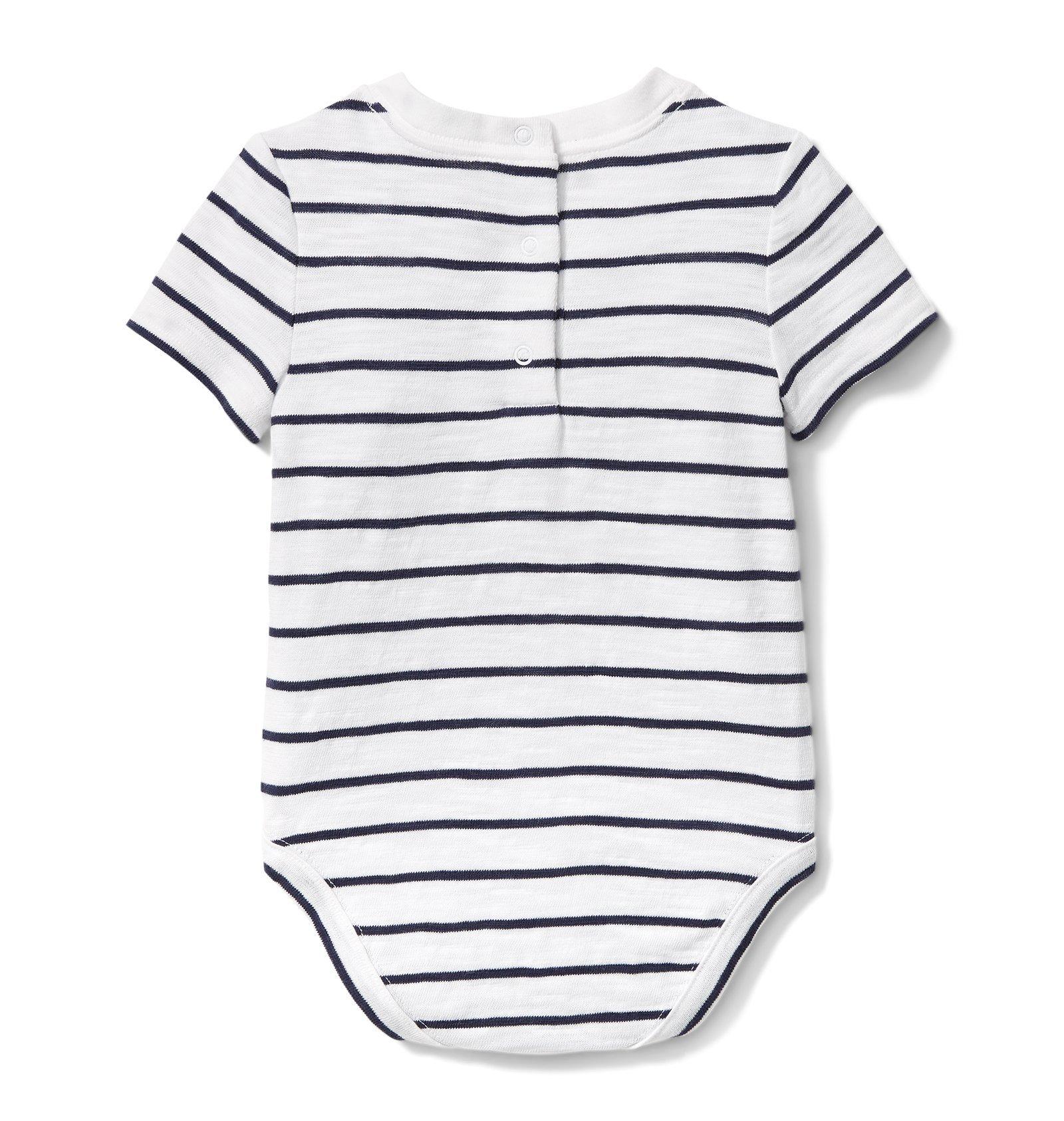 Stripe Slub Pocket Bodysuit image number 1