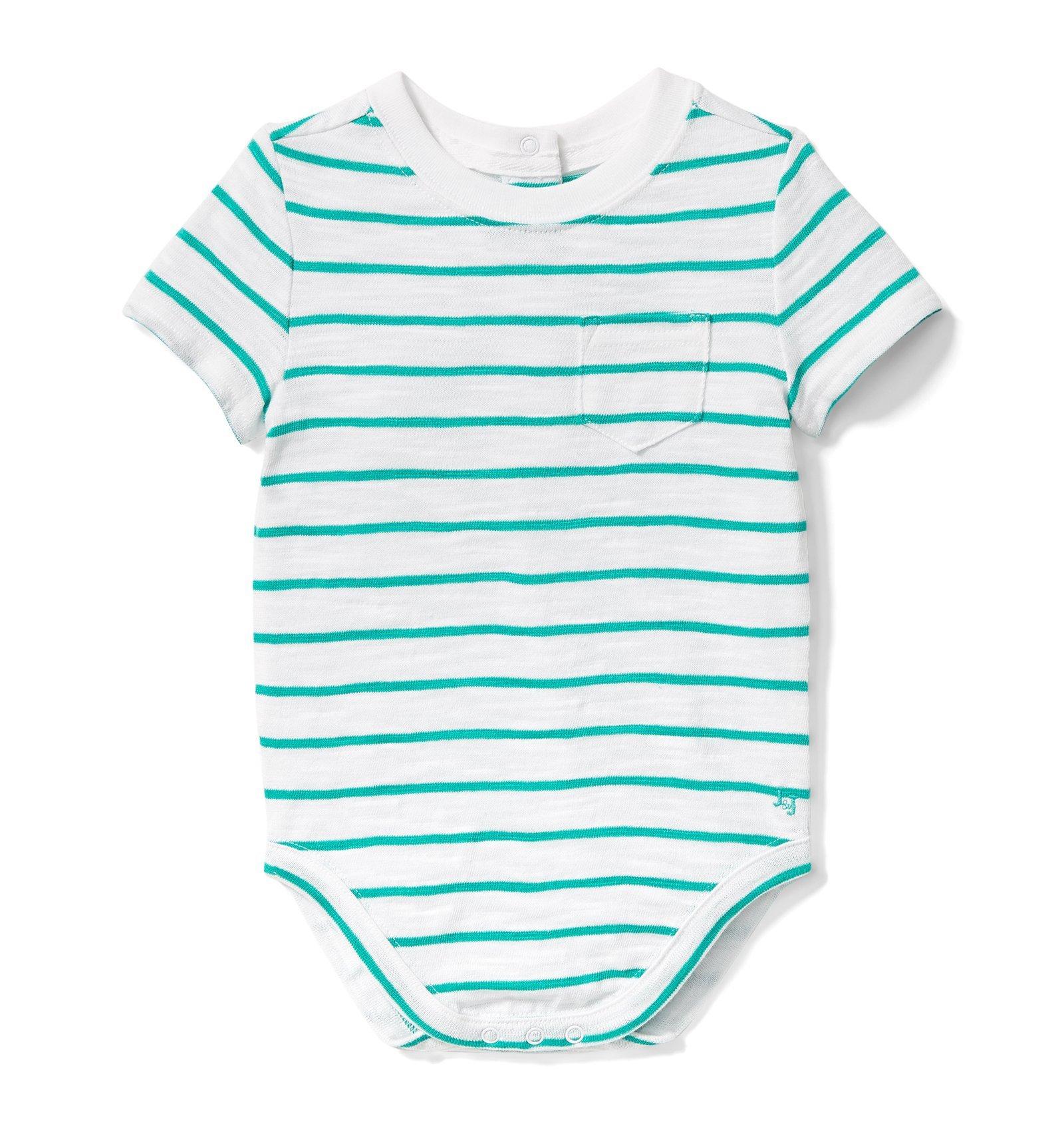 Stripe Slub Pocket Bodysuit image number 0