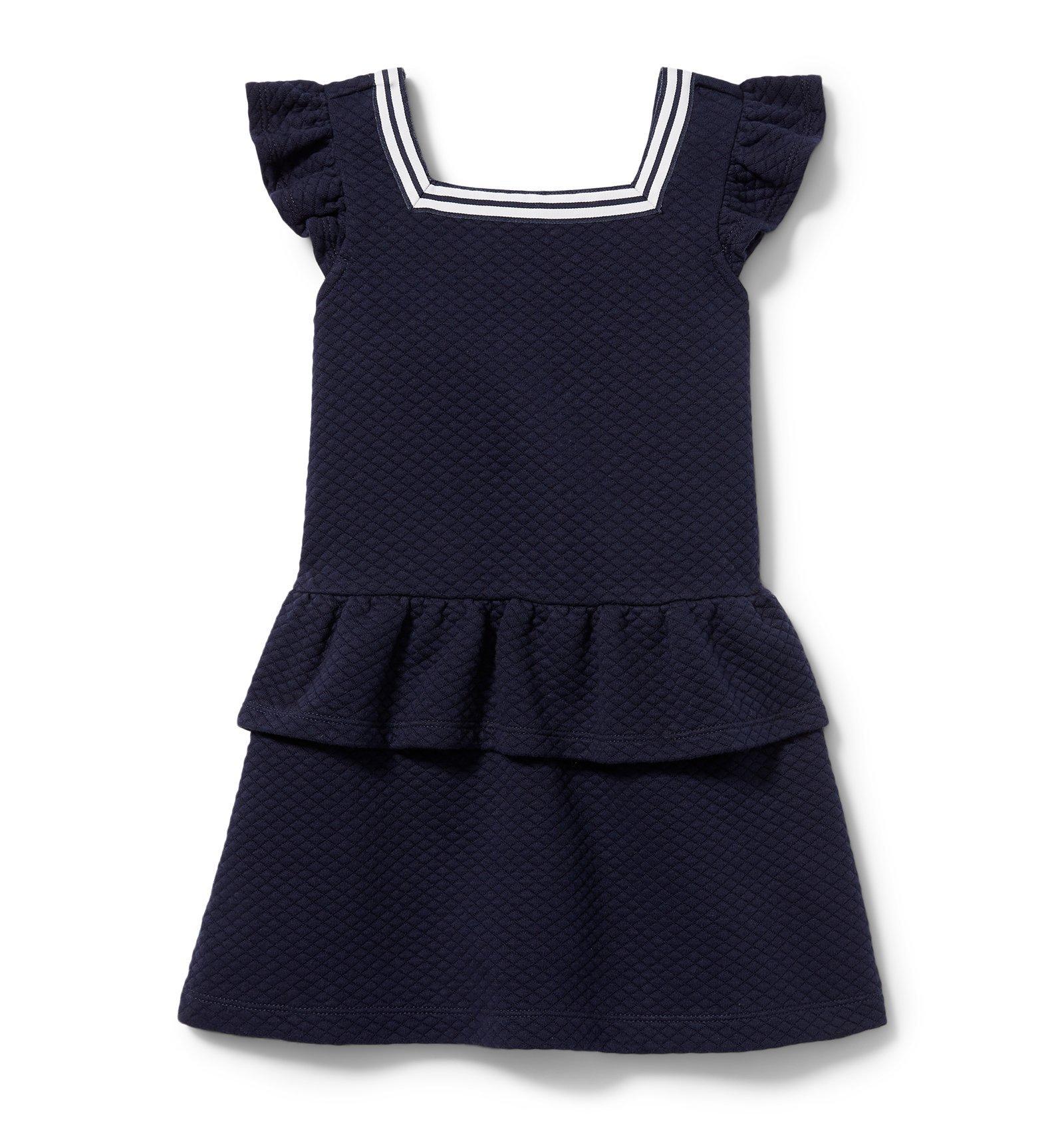 Quilted Peplum Dress image number 0