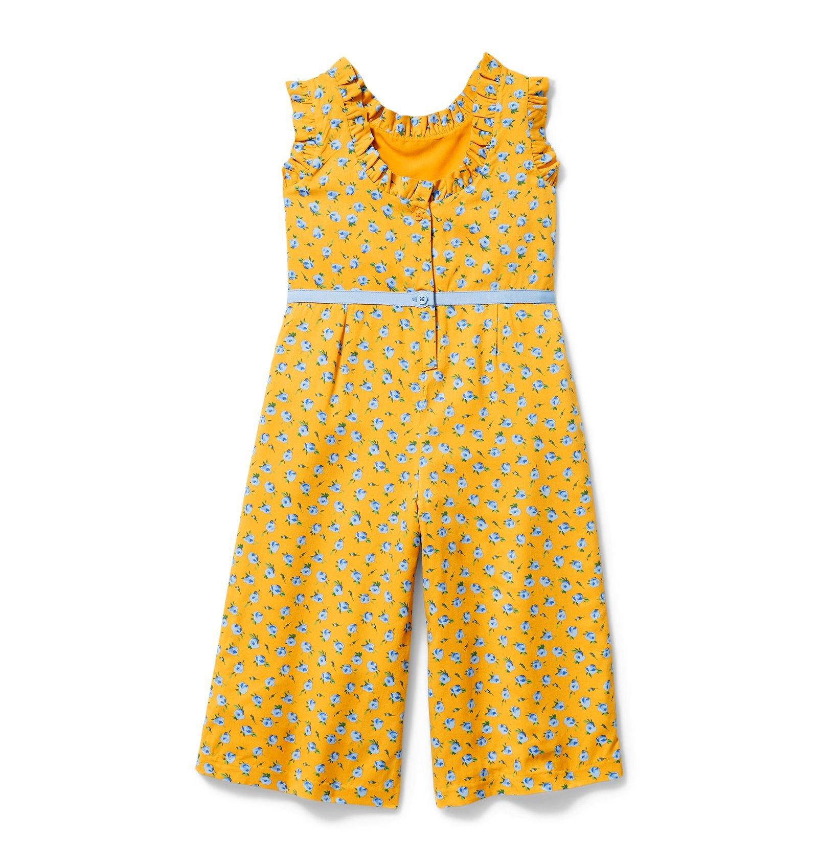 Floral Ruffle Trim Jumpsuit image number 2