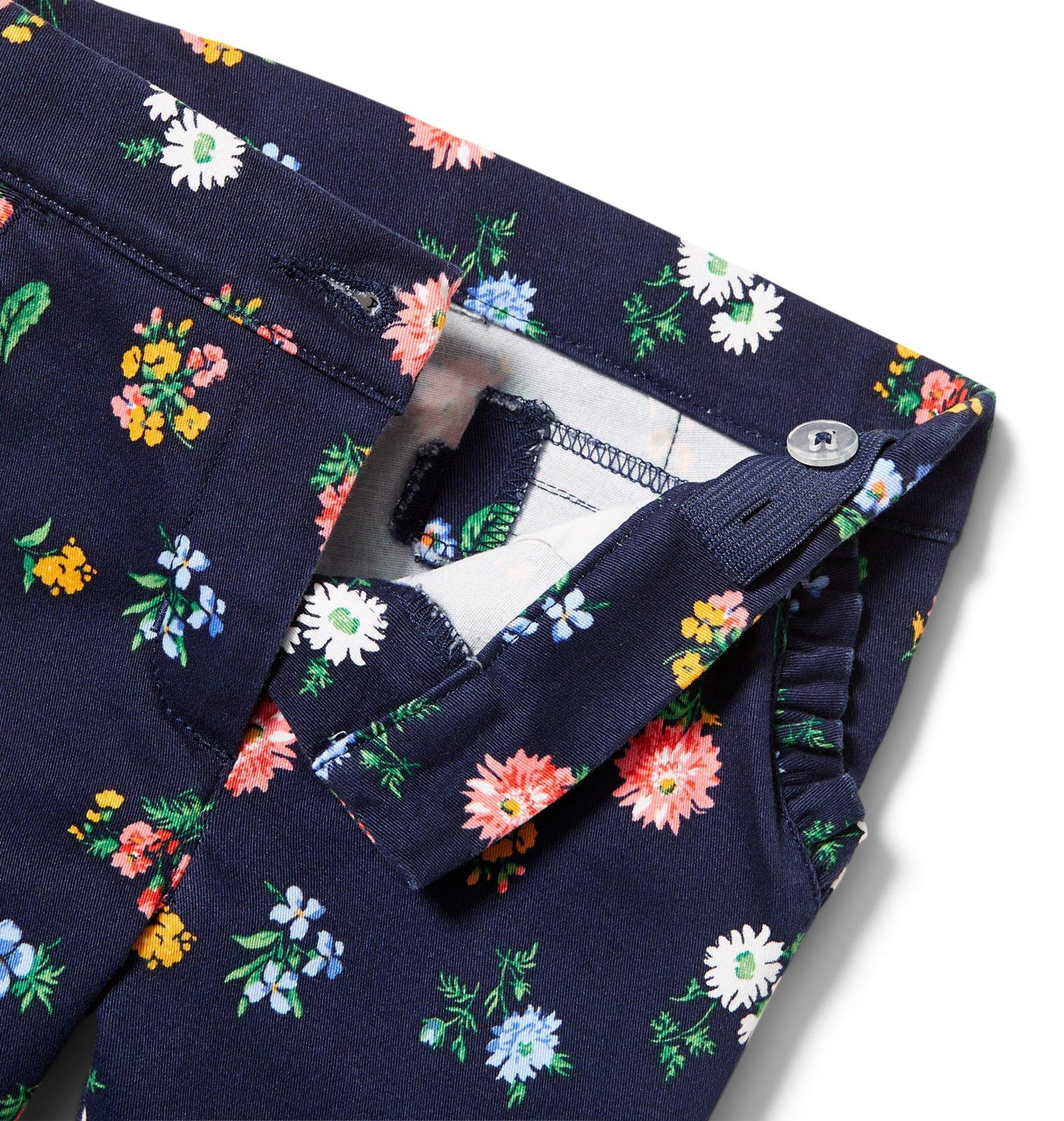 Floral Ruffle Pocket Pant image number 2