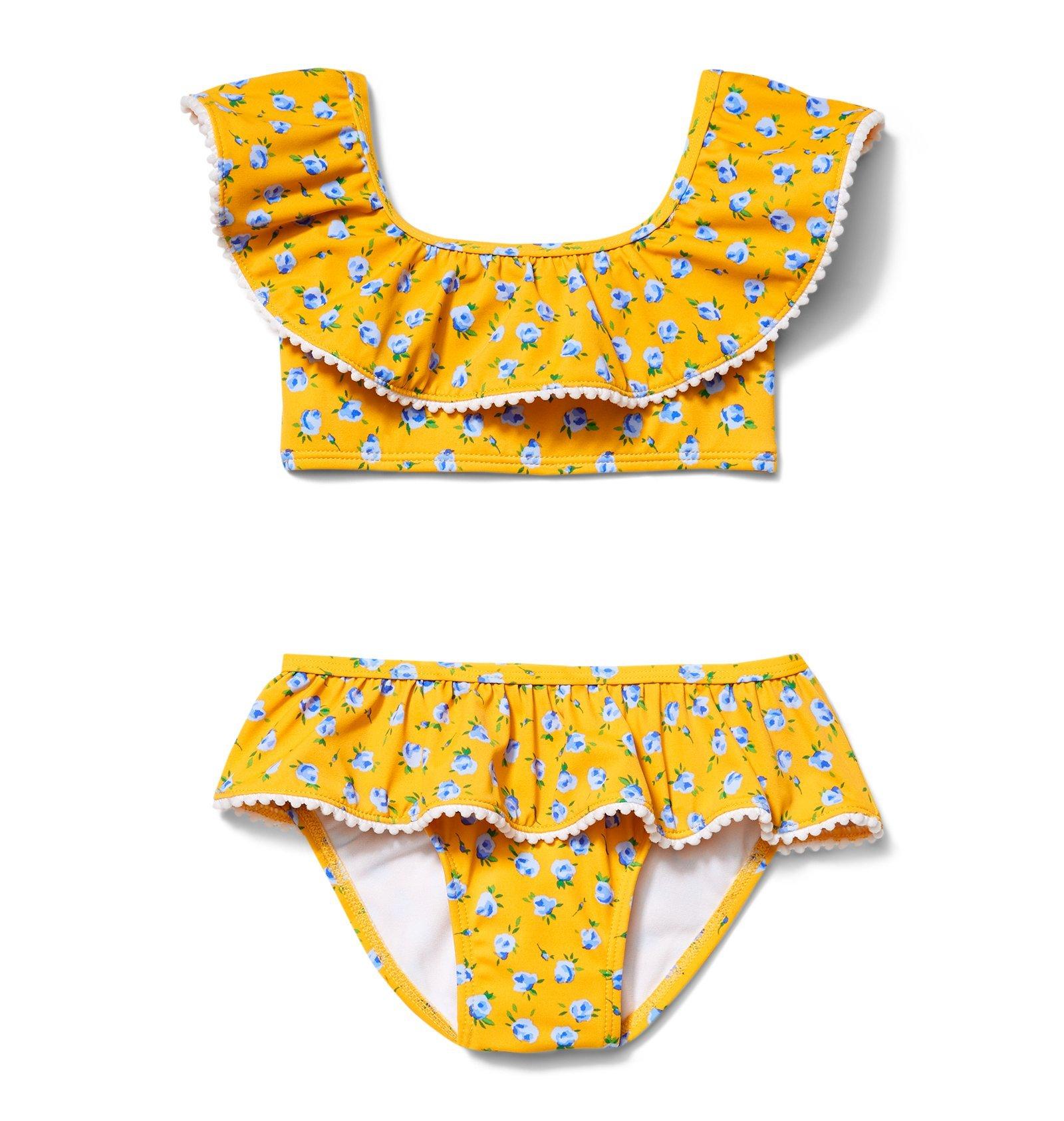 Floral Ruffle 2-Piece Swim Suit image number 0