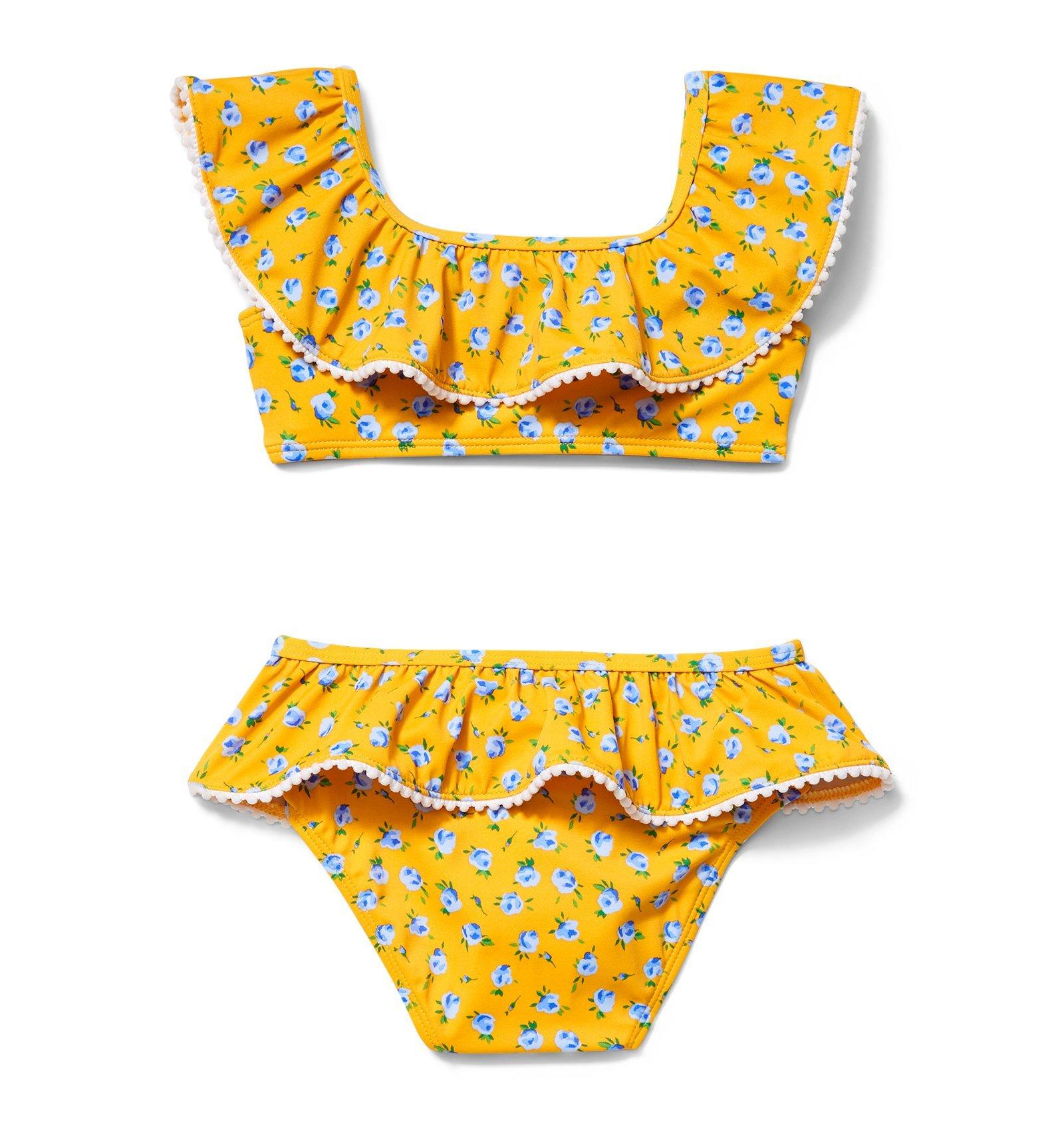 Floral Ruffle 2-Piece Swim Suit image number 1
