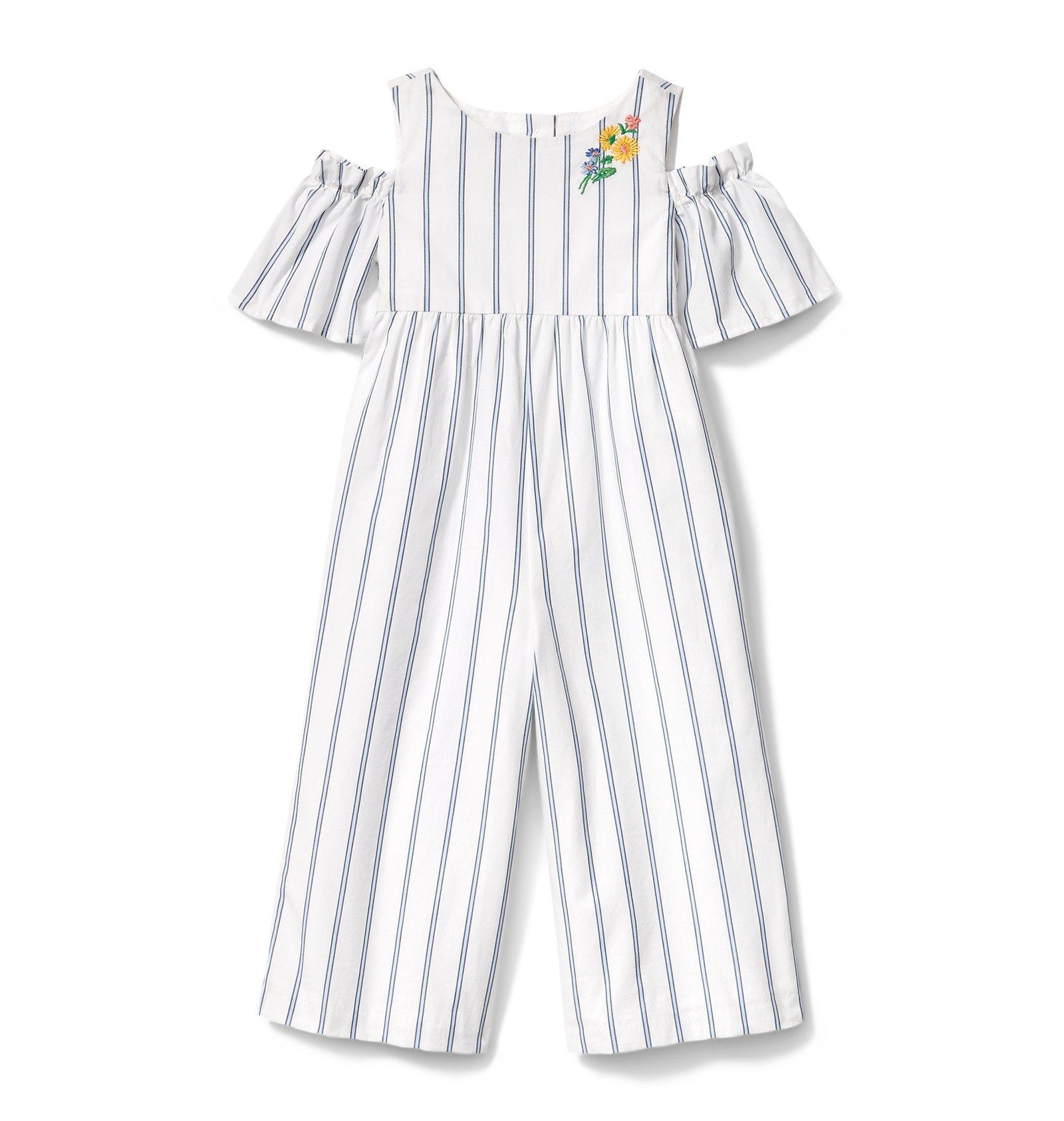 Cold Shoulder Stripe Jumpsuit image number 0