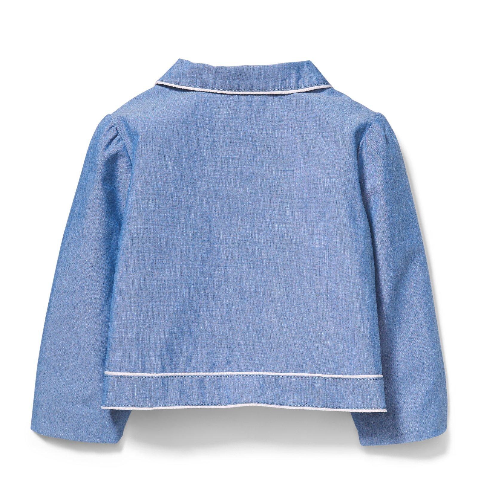 White Trim Chambray Jacket image number 2