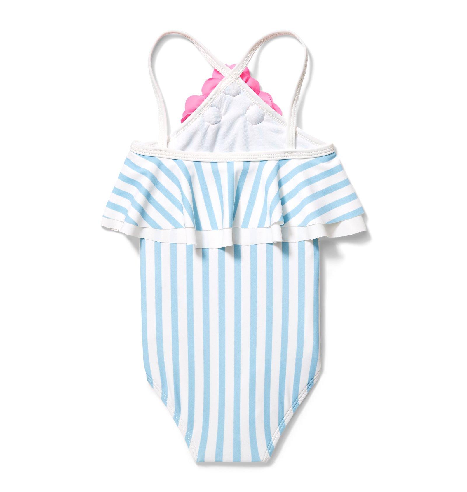 Stripe Triple Rosette Swimsuit image number 1