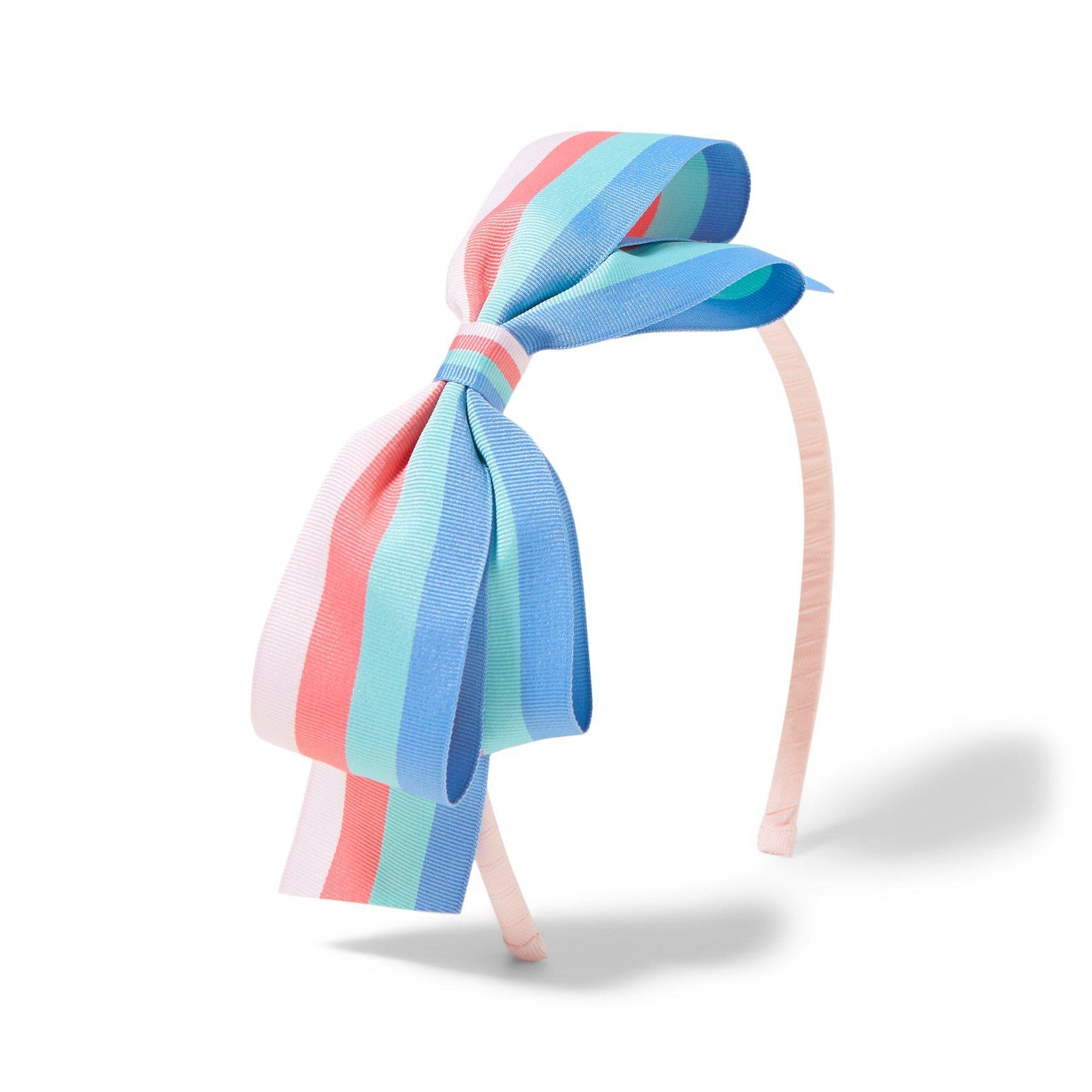 Striped Bow Headband image number 0