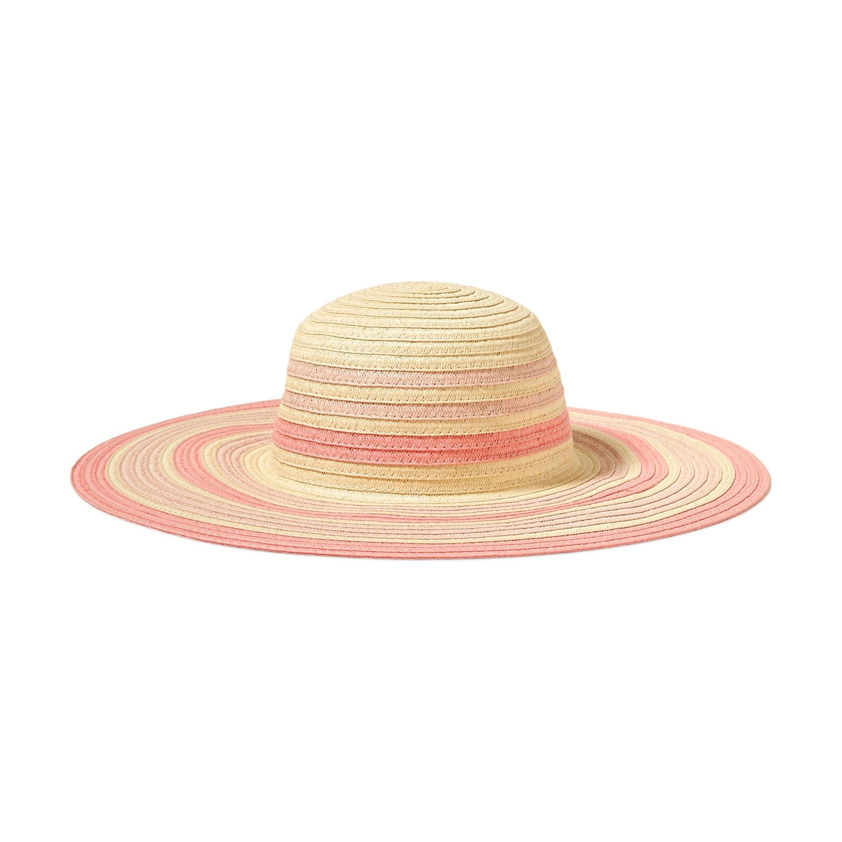 Striped Straw Sun Hat image number 0