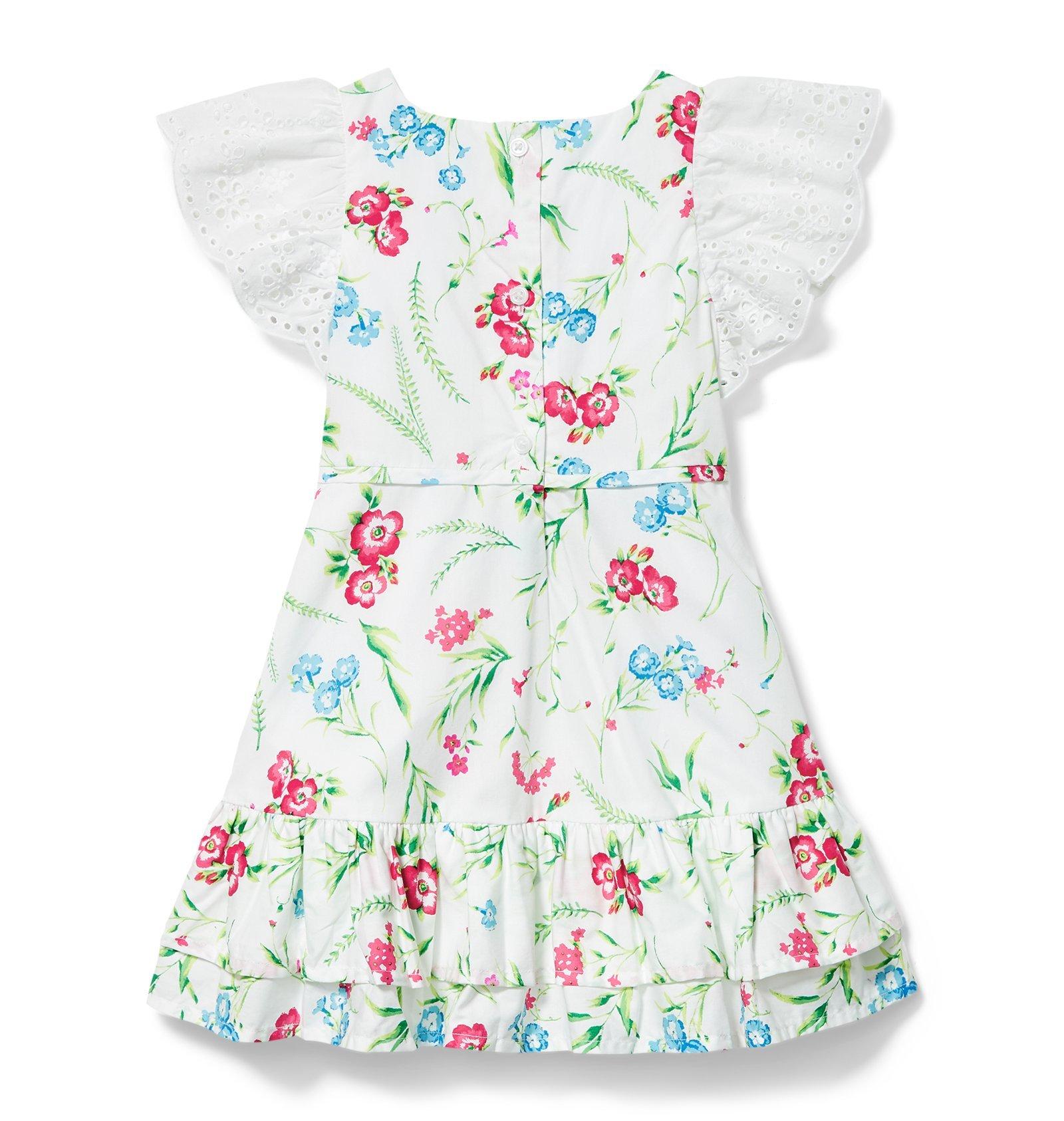 Eyelet Sleeve Floral Dress image number 2