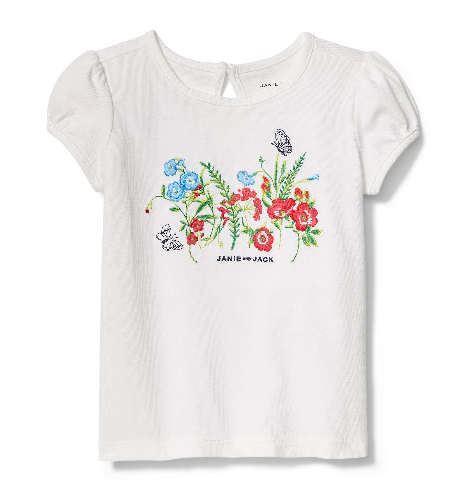 Embroidered Garden Tee image number 0