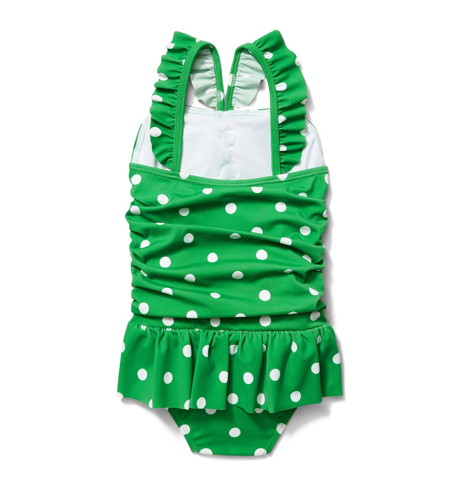 Dot Triple Rosette Swimsuit image number 1