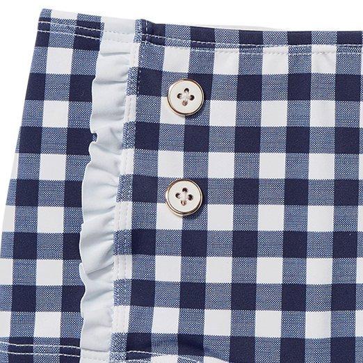 Gingham Ruffle Trim 2-Piece Swimsuit image number 3