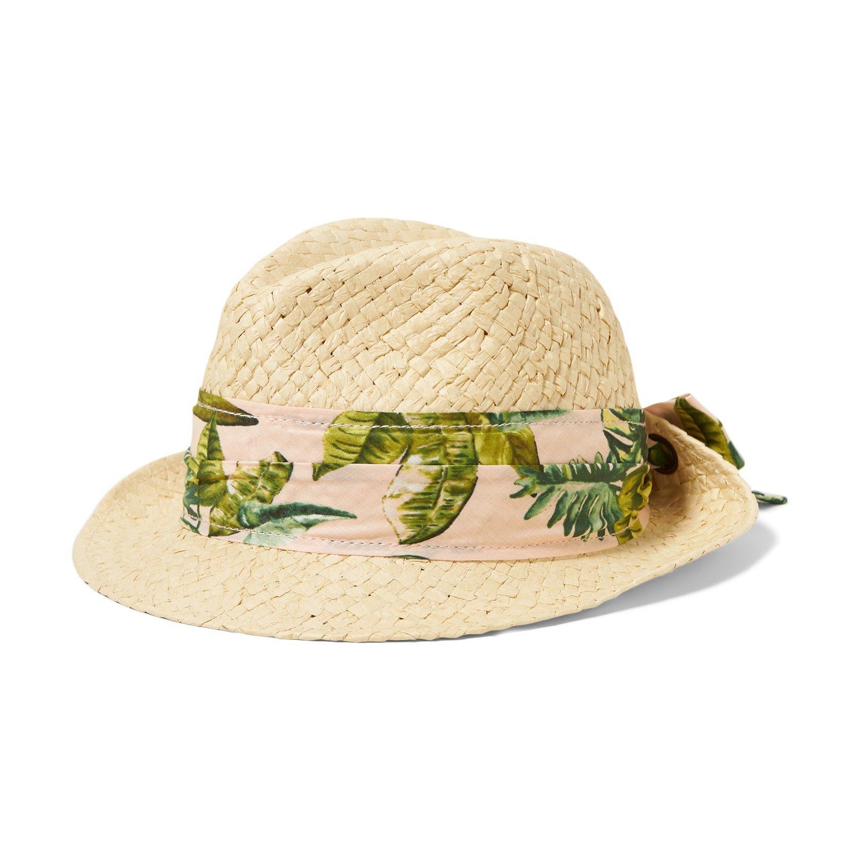Palm Print Bow Fedora