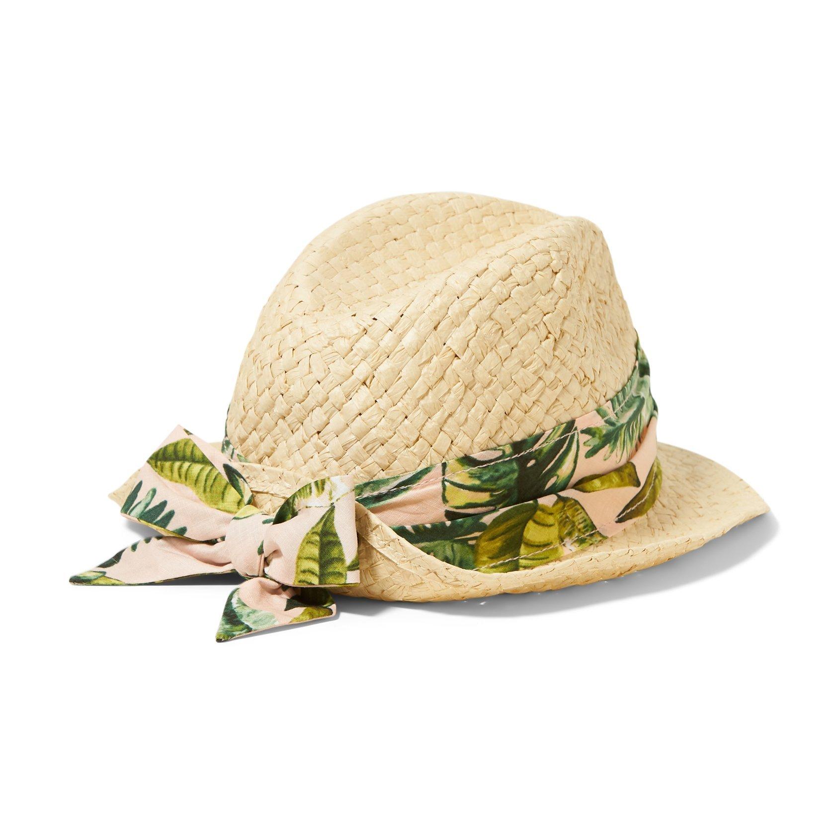 Palm Print Bow Fedora image number 2