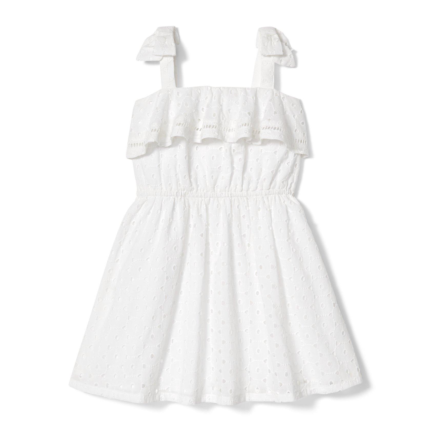 Eyelet Shoulder Bow Dress image number 0