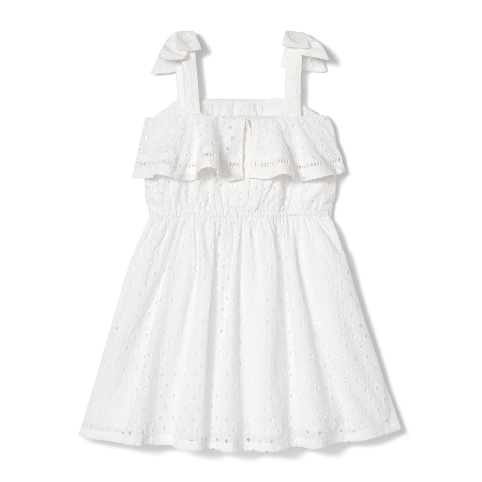 Eyelet Shoulder Bow Dress image number 1