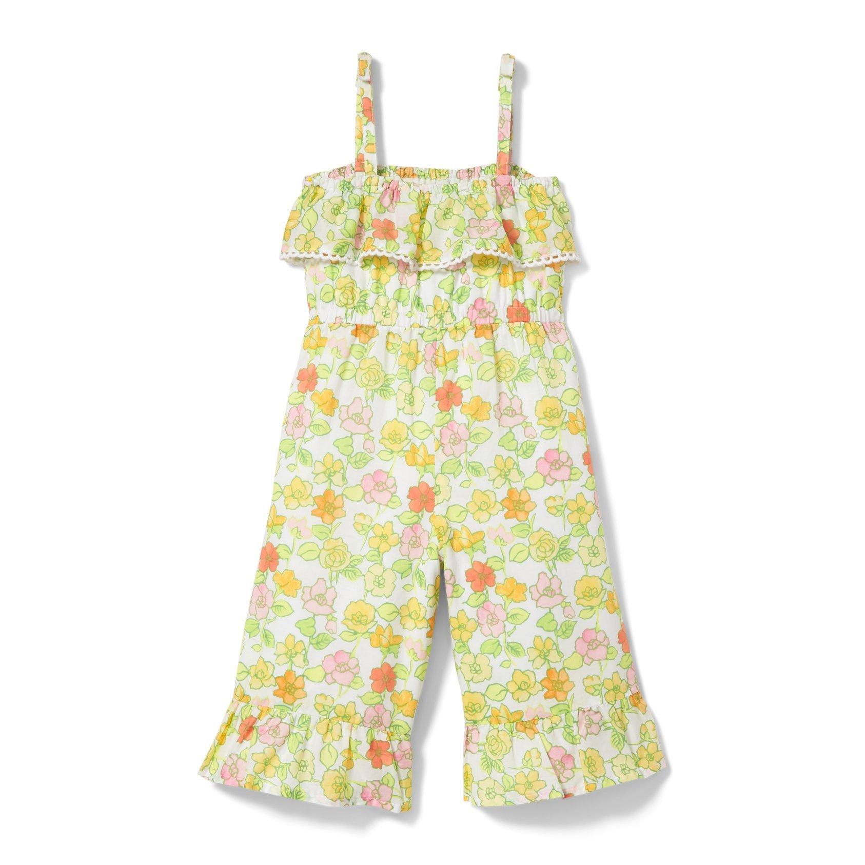 Crochet Trim Floral Jumpsuit image number 1