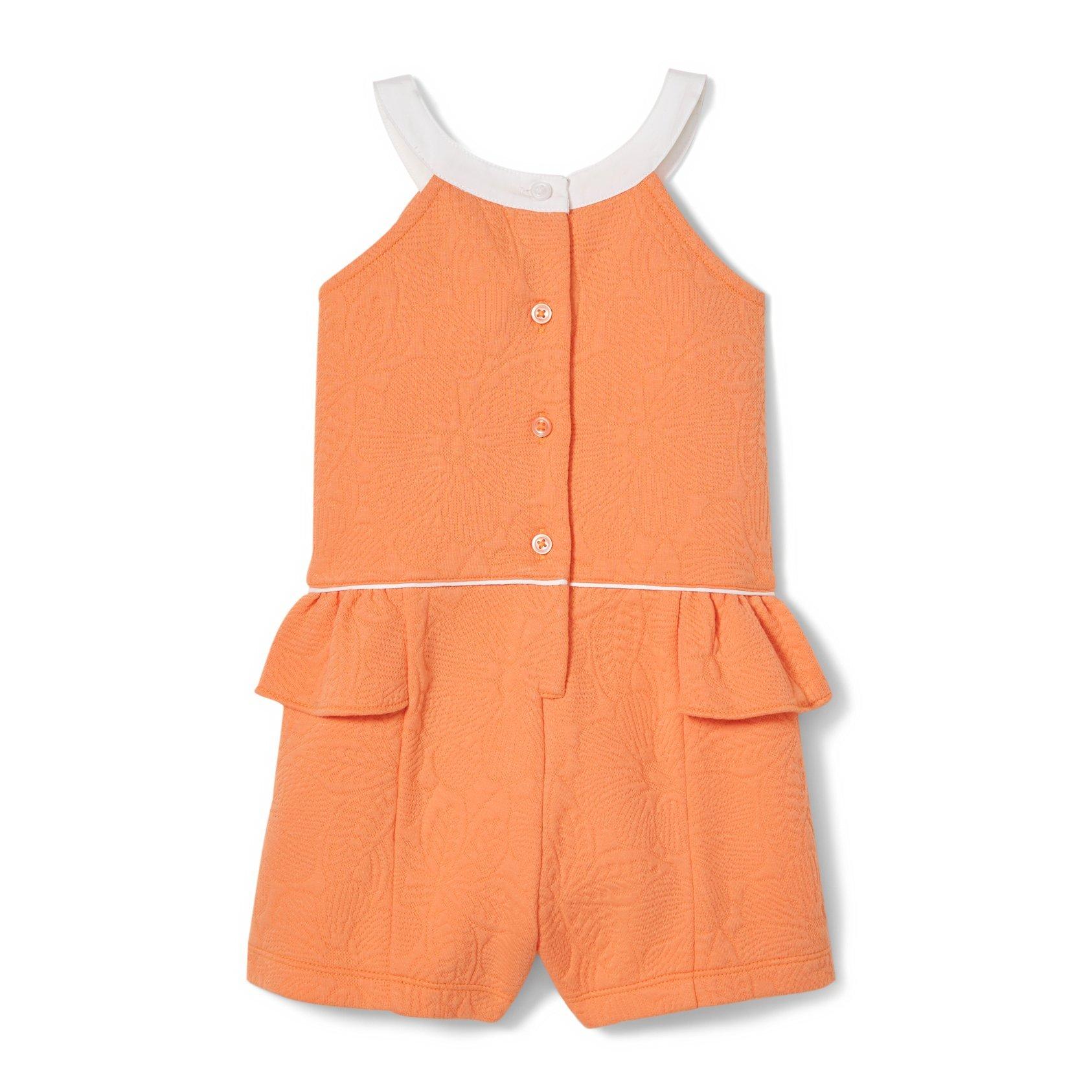 Floral Jacquard Romper image number 1