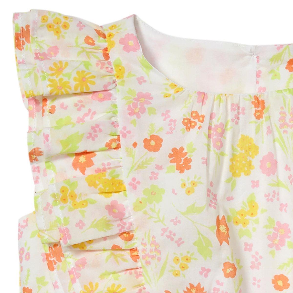 Ditsy Floral Ruffled Top image number 2