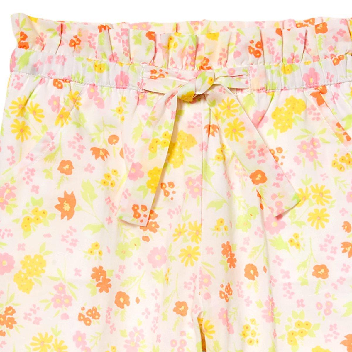 Ditsy Floral Ruffle Waist Pant image number 2