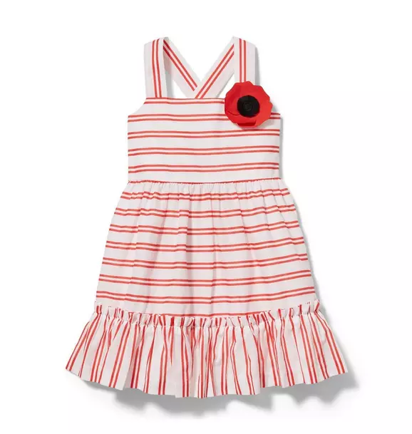Striped Poppy Dress image number 0