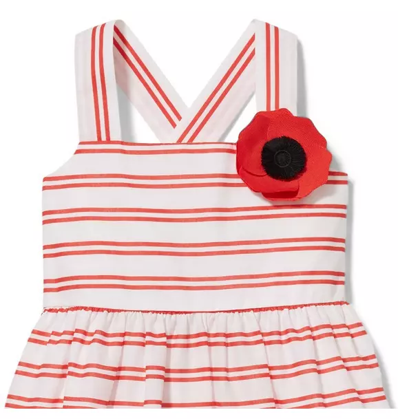 Striped Poppy Dress image number 3