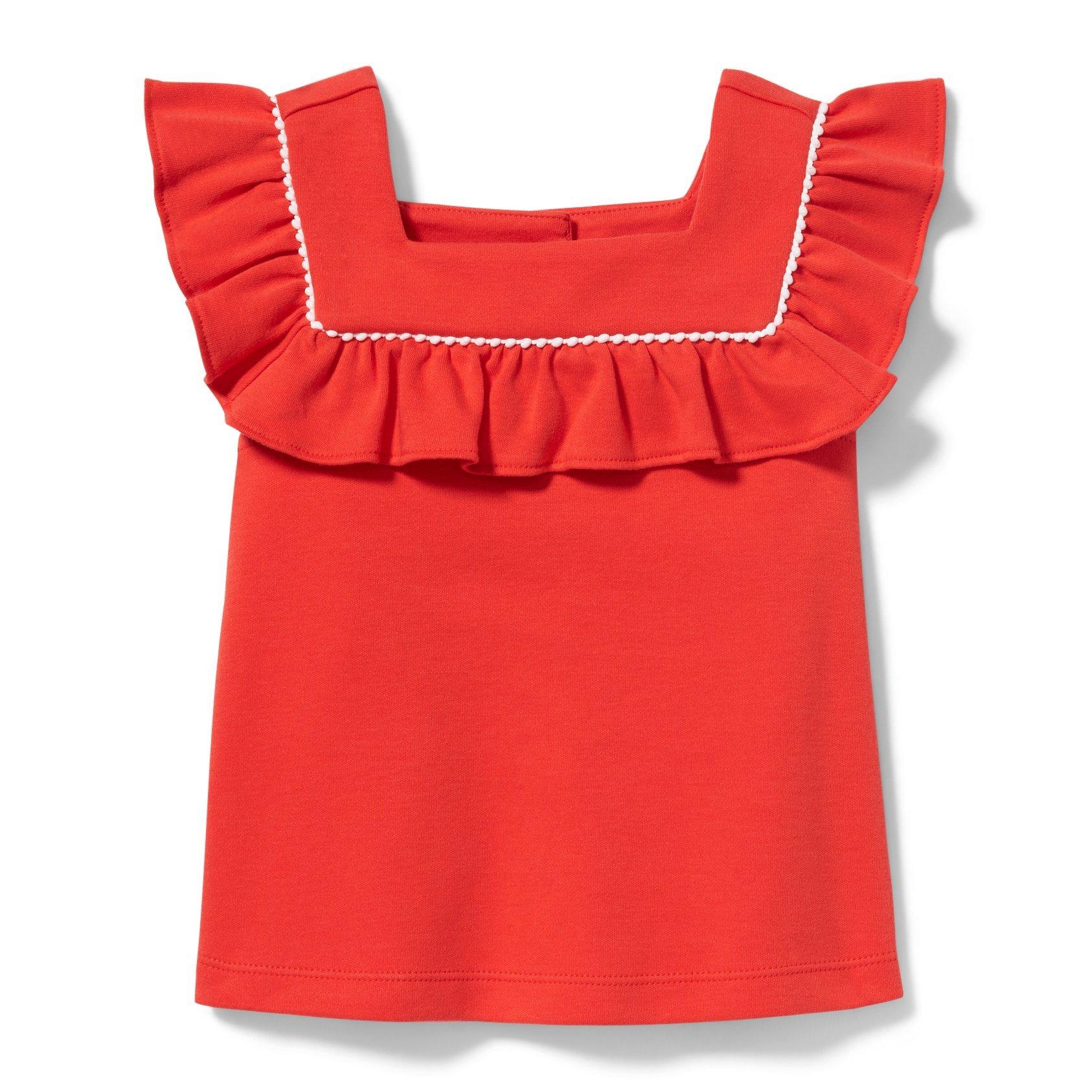 Square Neck Ruffle Top image number 0