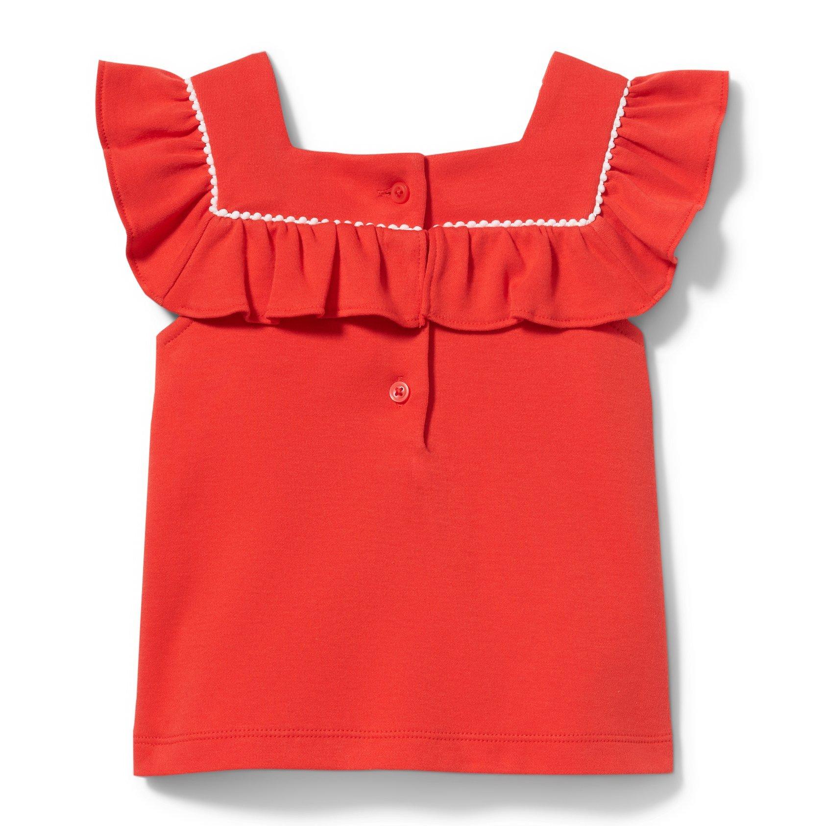 Square Neck Ruffle Top image number 2
