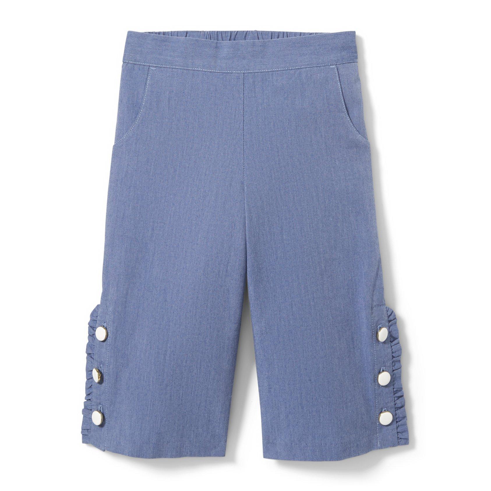 Chambray Cropped Pant image number 0