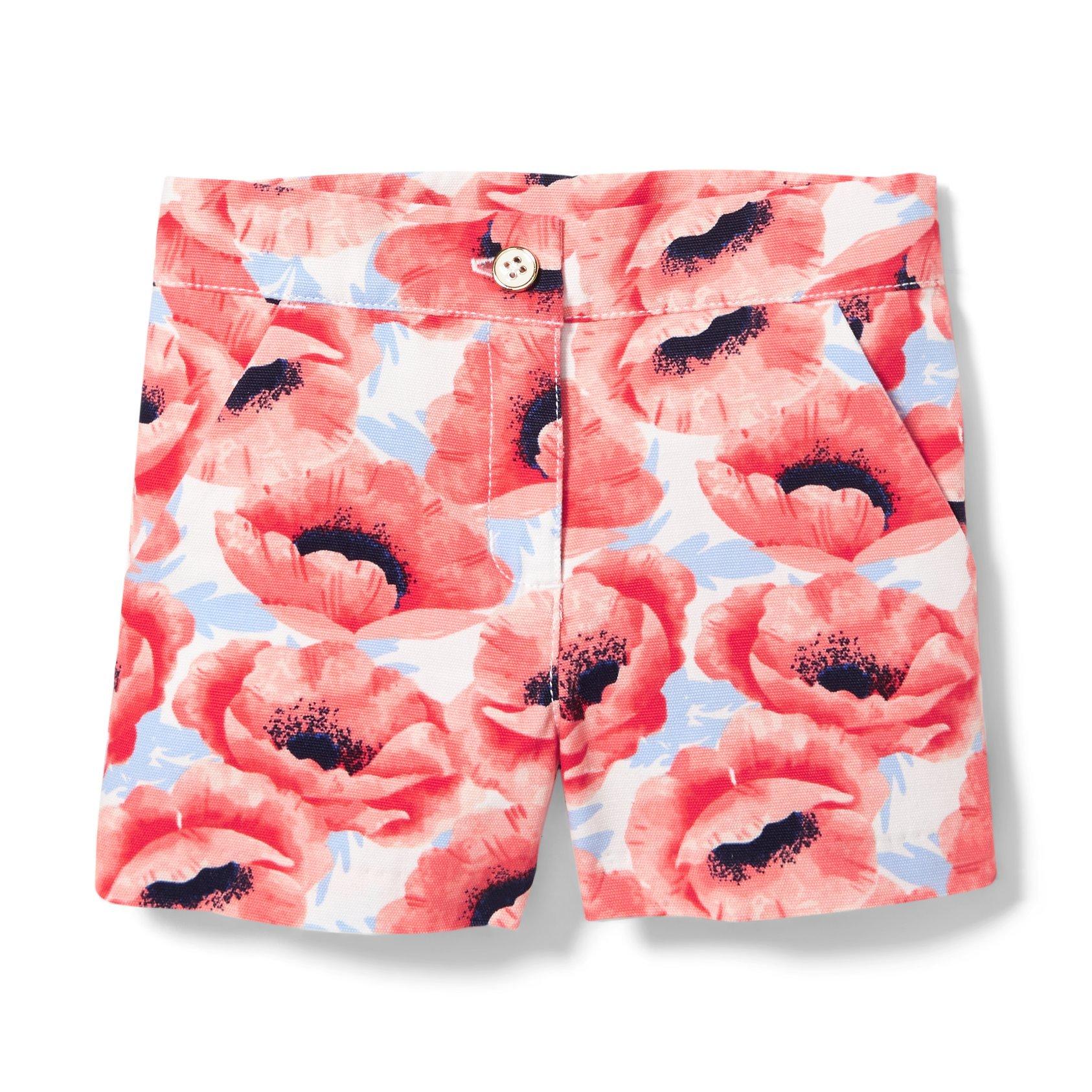 Poppy Print Short