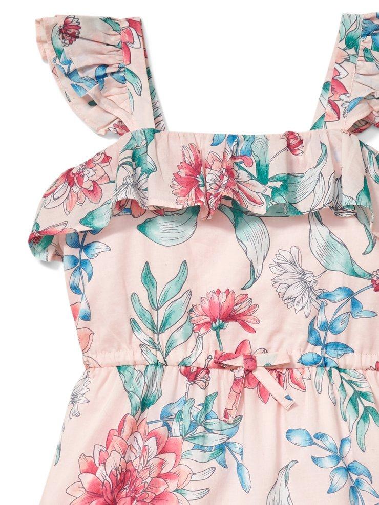 Ruffled Floral Dress image number 3