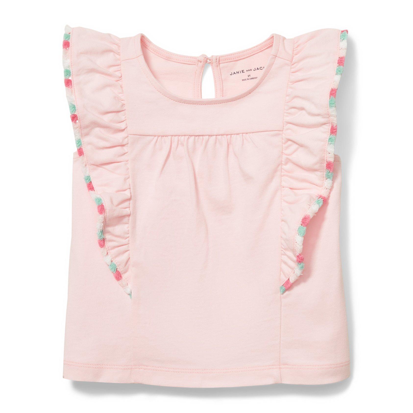 Ruffled Tassel Trim Top image number 0