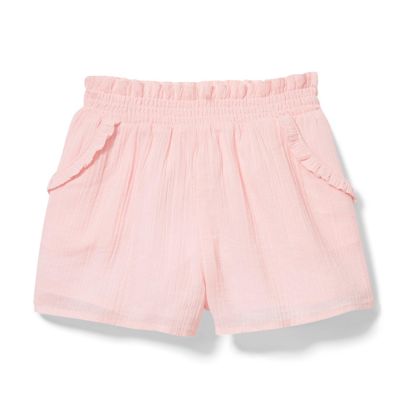 Ruffle Trim Gauze Short image number 0