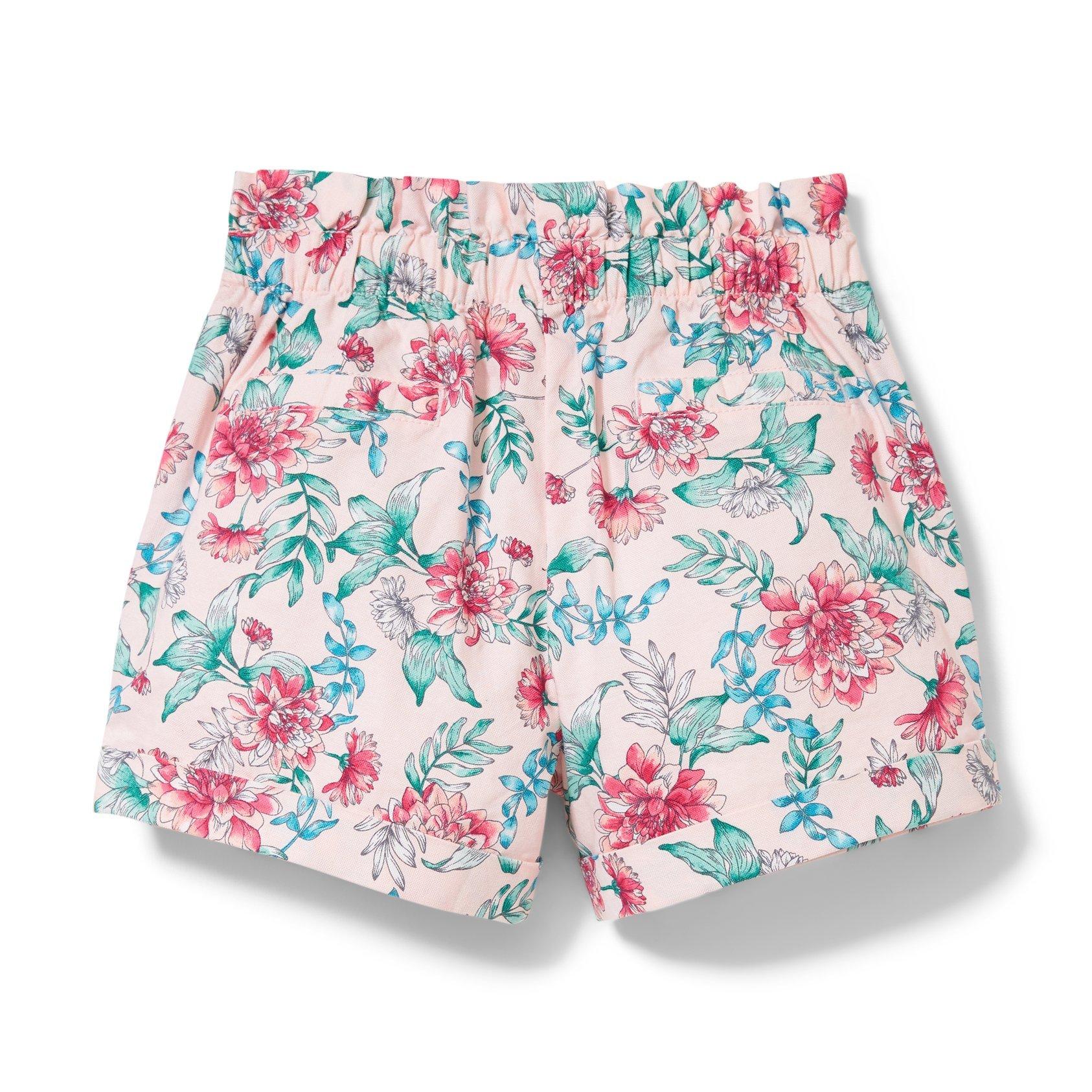 Floral Paperbag Waist Short image number 1