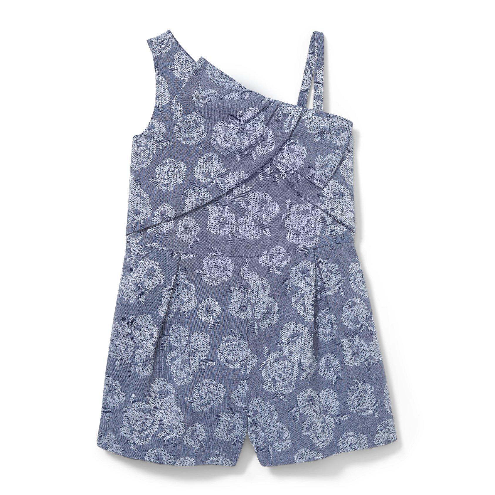 Floral Jacquard Romper image number 0