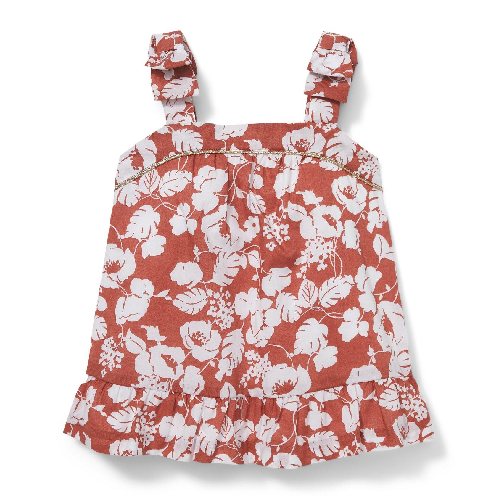 Bow Shoulder Floral Top image number 0