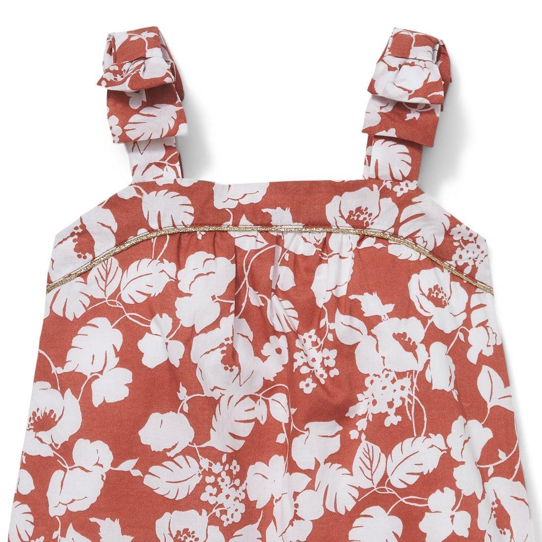 Bow Shoulder Floral Top image number 1