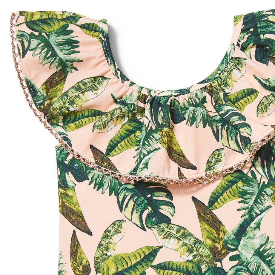Palm Print Swimsuit image number 2