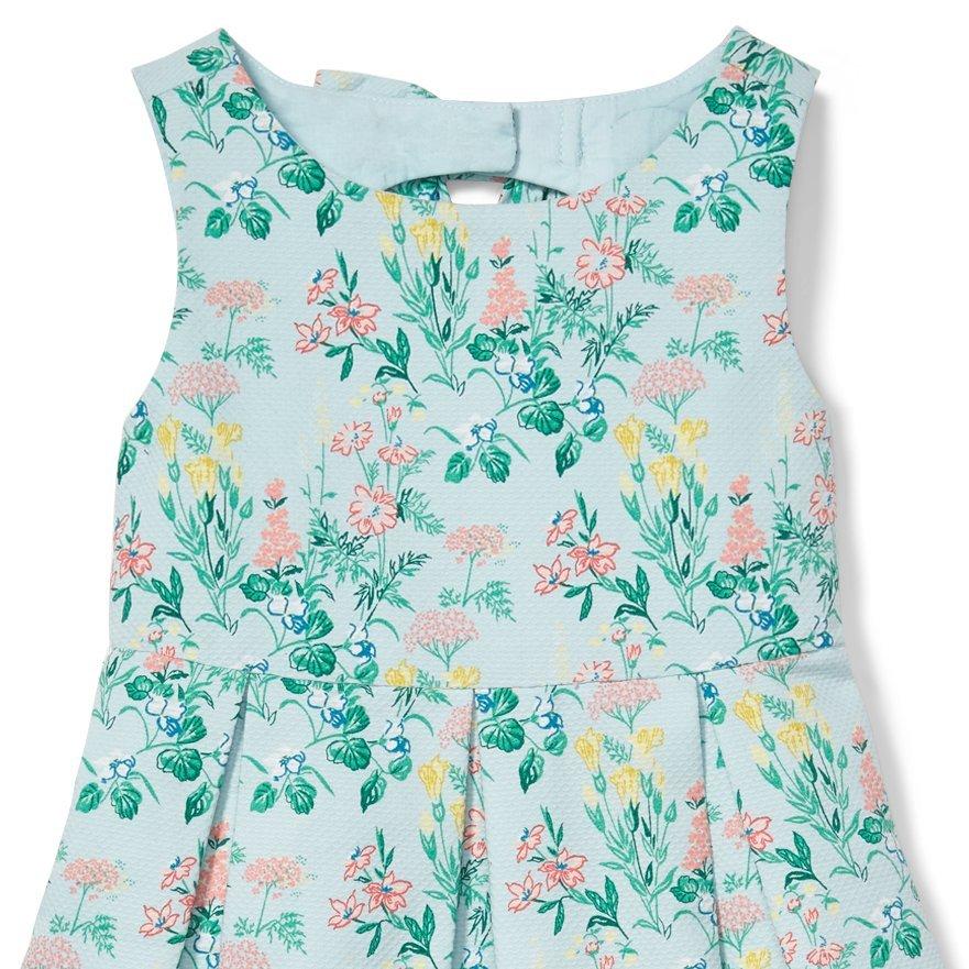 Floral Pique Pleated Dress image number 2