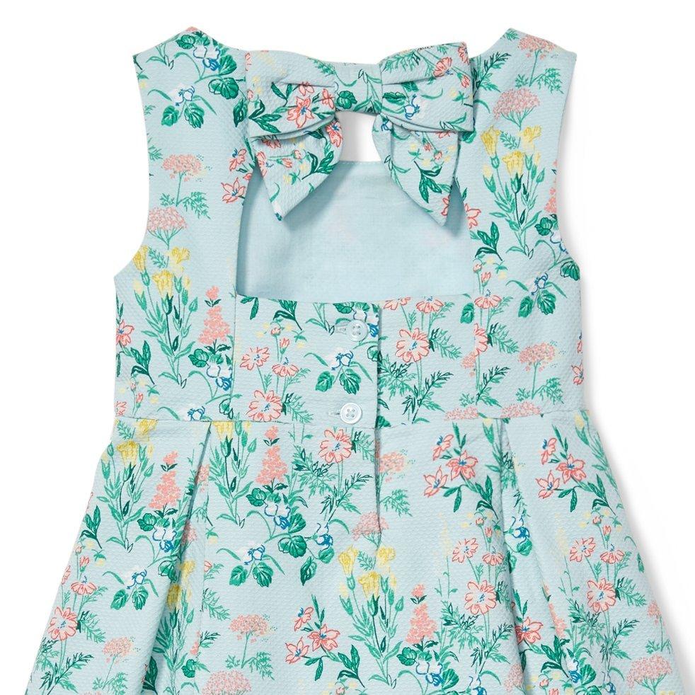 Floral Pique Pleated Dress image number 3