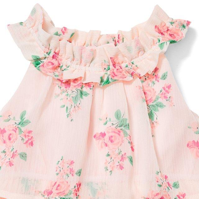 Floral Tiered Chiffon Dress image number 3