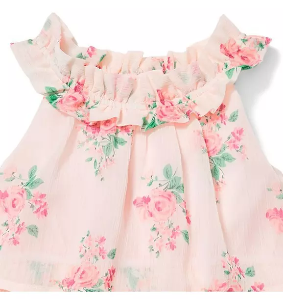 Floral Tiered Chiffon Dress image number 3
