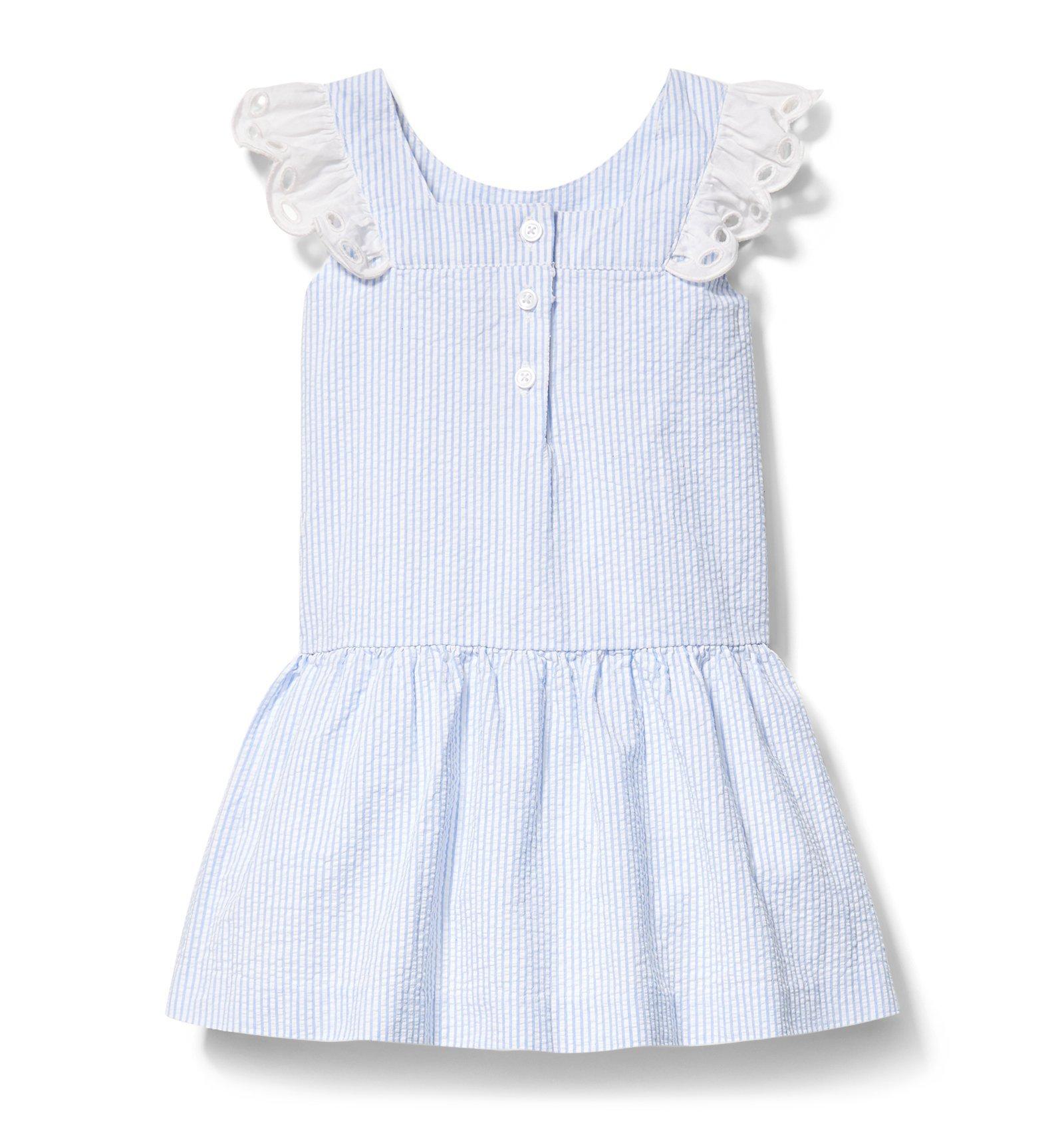 Drop Waist Seersucker Dress image number 1