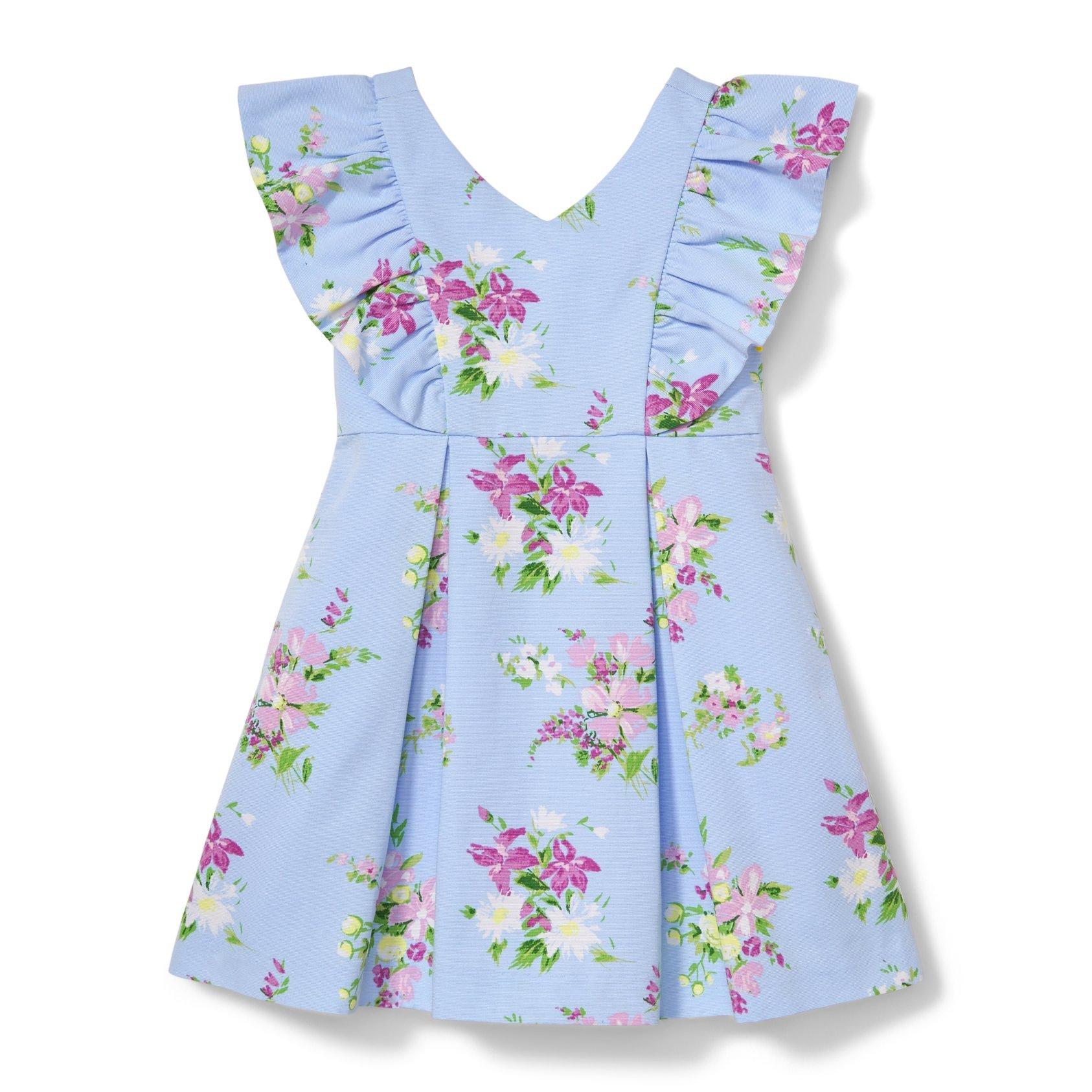 Ruffle Sleeve Floral Dress image number 0
