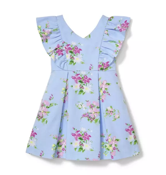 Ruffle Sleeve Floral Dress image number 0